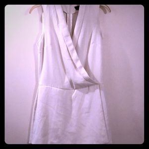 Cream TOPSHOP tuxedo romper